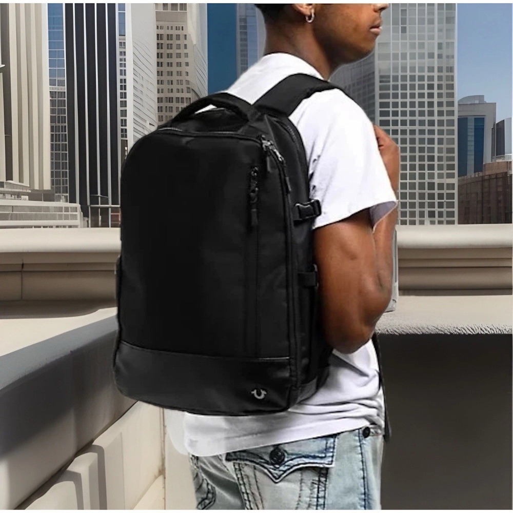 True Religion Commuter Laptop Backpack, Black TR105081 MSRP $115 - New with tags